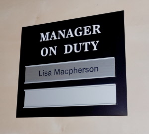 Staff on Duty Signs